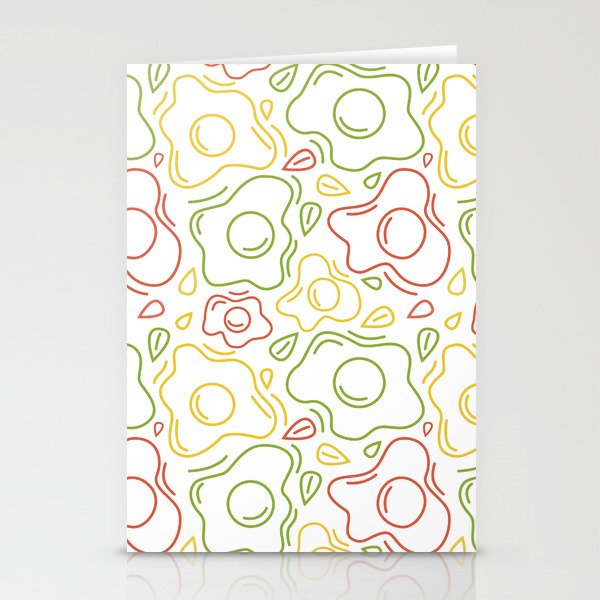 Tasty Fried Eggs Stationery Cards