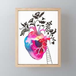 The ladder to my heart Framed Mini Art Print