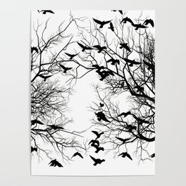 Crow flock Poster