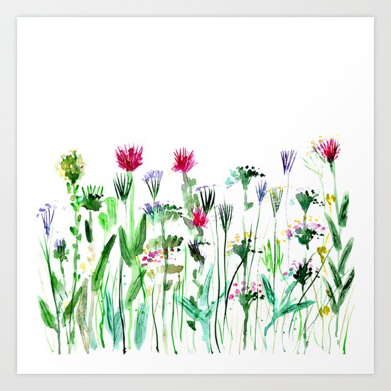 Summer || watercolor Art Print