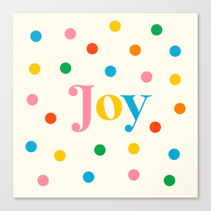 Joyful Dots Canvas Print