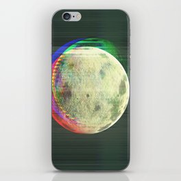 Glitch Moon iPhone Skin