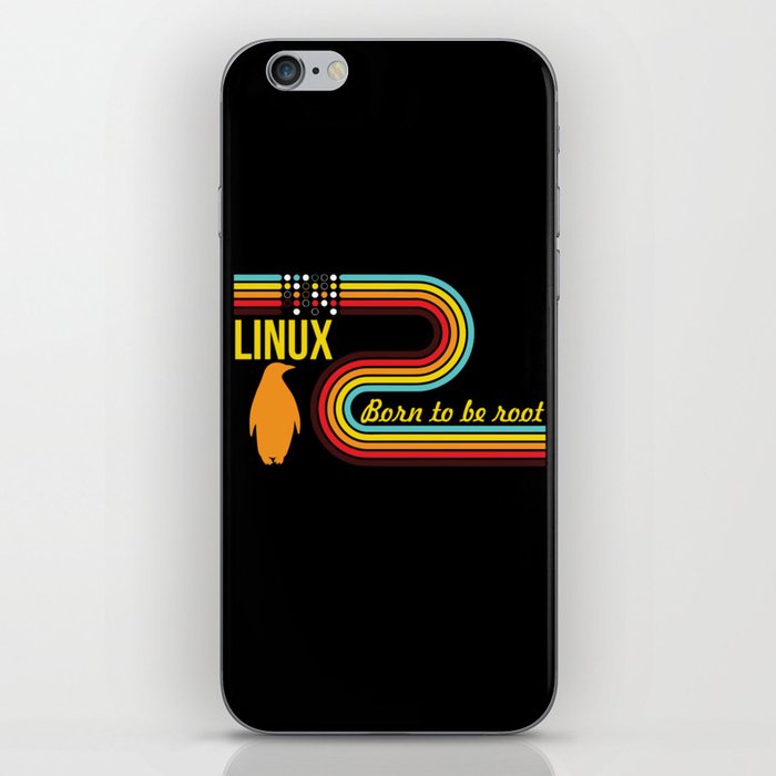 Born To Be Root Linux Nerd Geek Coding iPhone Skin