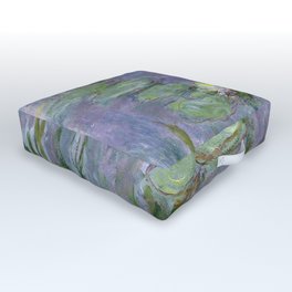 Monet, water lilies or nympheas 3 1915 water lily Outdoor Floor Cushion