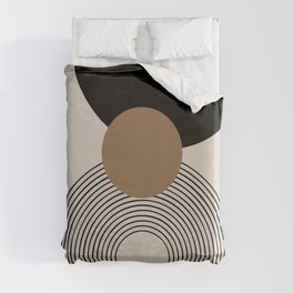 Dara - Mid Century Modern Abstract Art Duvet Cover