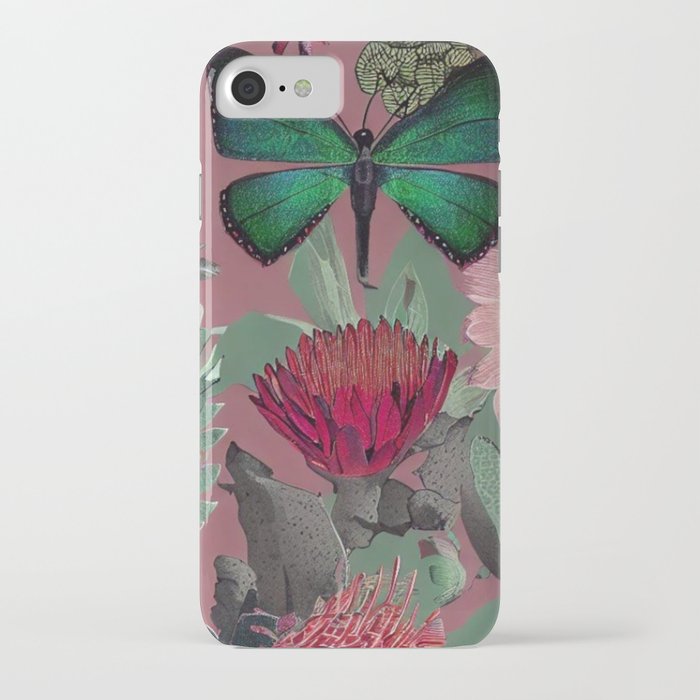 Butterfly and South African Garden iPhone Case