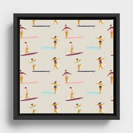 Dancers of the sea Framed Canvas