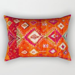 Orange Heritage Vintage Moroccan Design B5 Rectangular Pillow