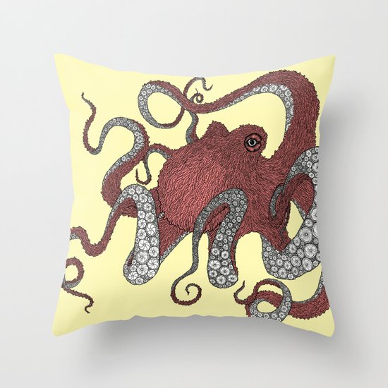 Octopus Throw Pillow