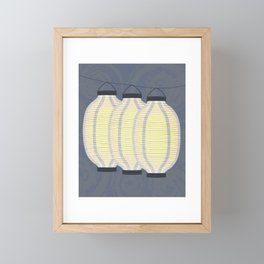 Lanterns Framed Mini Art Print