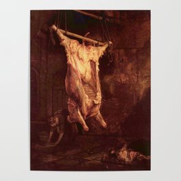 Rembrandt - Slaughtered Ox Poster