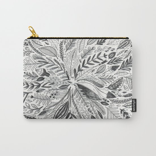 Botanic Pattern Carry-All Pouch