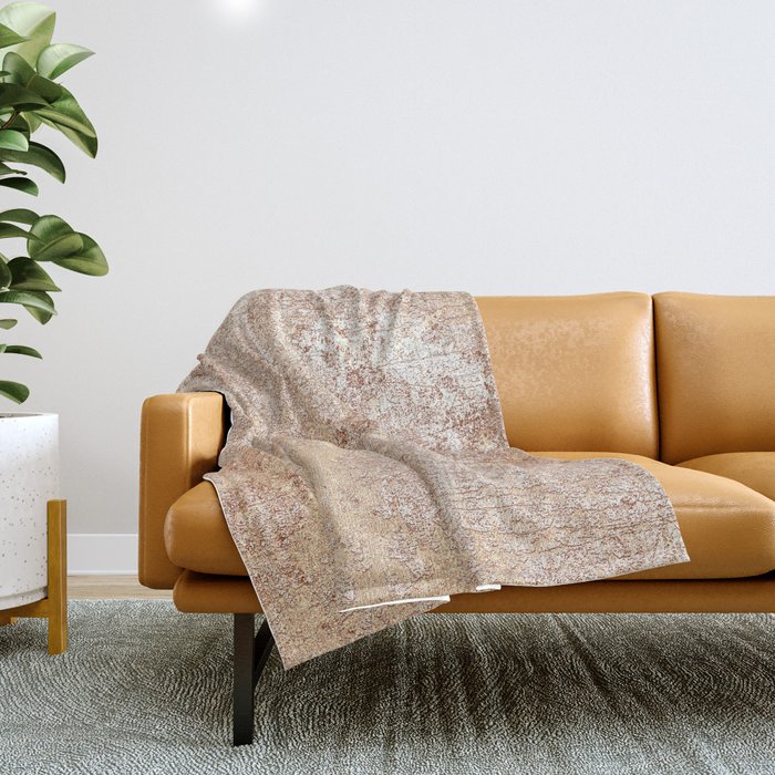 Brown grunge background Throw Blanket