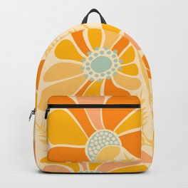 Sunny Flowers Floral Illustration Backpack