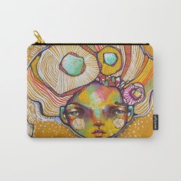 Original Mixed Media Illustration by Jenny Manno Carry-All Pouch