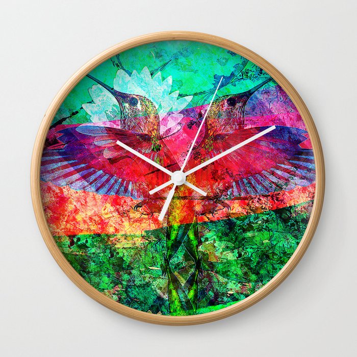 Hummingbird Heartbeat Wall Clock