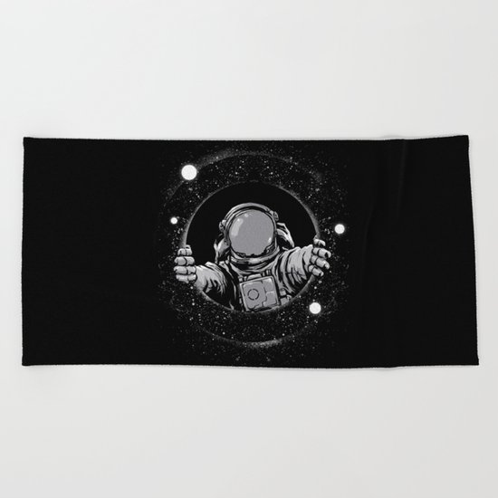 Black Hole Beach Towel