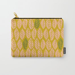 Cozy collection: mix and match Nordic leaves mustard blush Carry-All Pouch