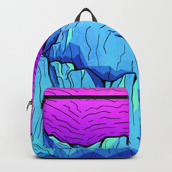 Blue tone mountains Backpack
