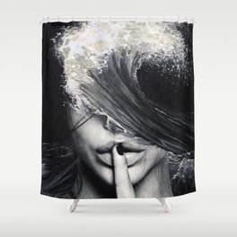 Secrets and waves Shower Curtain