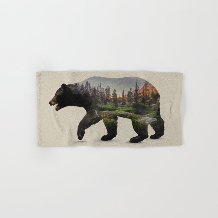 The North American Black Bear Hand Bath Towel By Daviesbabies The North American Black Bear Hand Bath Towel