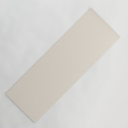 JAPANESE WHITE SOLID COLOR. Plain Pale Cream  Yoga Mat