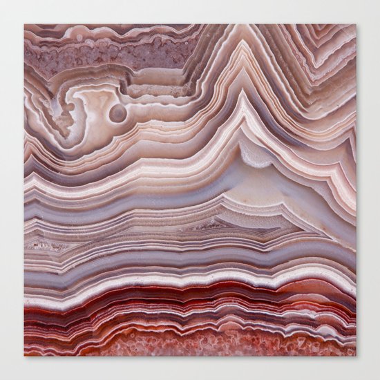 Agate Crystal Canvas Print