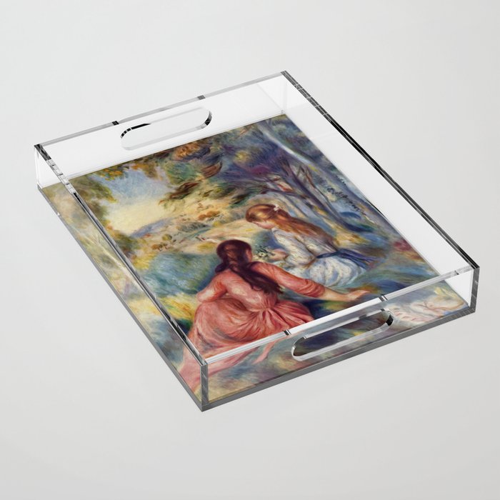 Pierre Auguste Renoir - In the Meadow Acrylic Tray