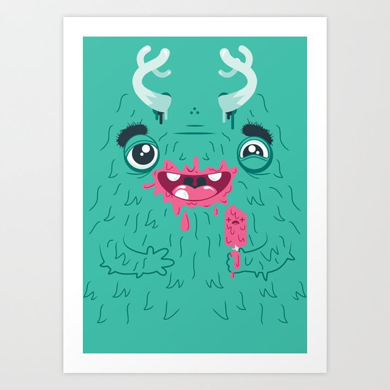 I Scream Monster Art Print