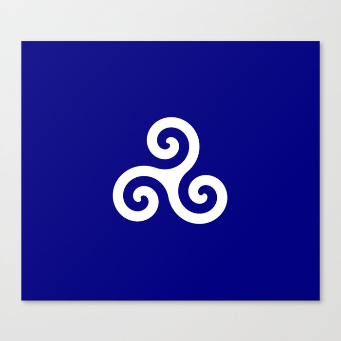 Triskele 13 -triskelion,triquètre,triscèle,spiral,celtic,Trisquelión,rotational Canvas Print