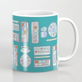 Paintbox Turquoise Coffee Mug