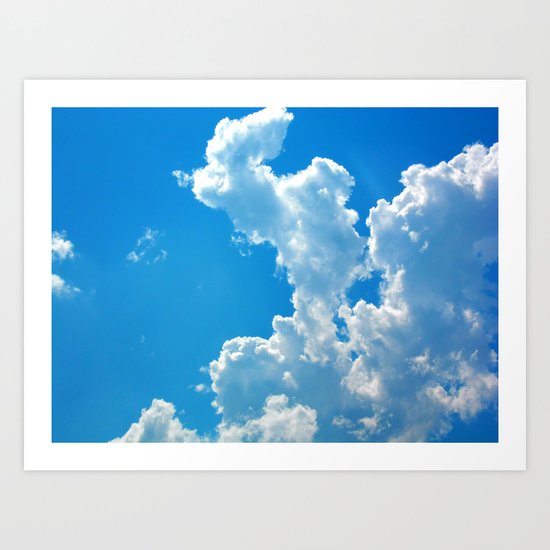 Blue Cloud Art Print