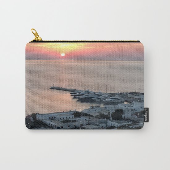 Sunset, Myconos Island, Greece Carry-All Pouch