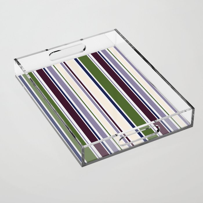 Combo Stripe Acrylic Tray