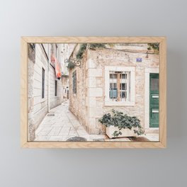City Of Split Photo | Croatia Photography | Small Street In Split Framed Mini Art Print