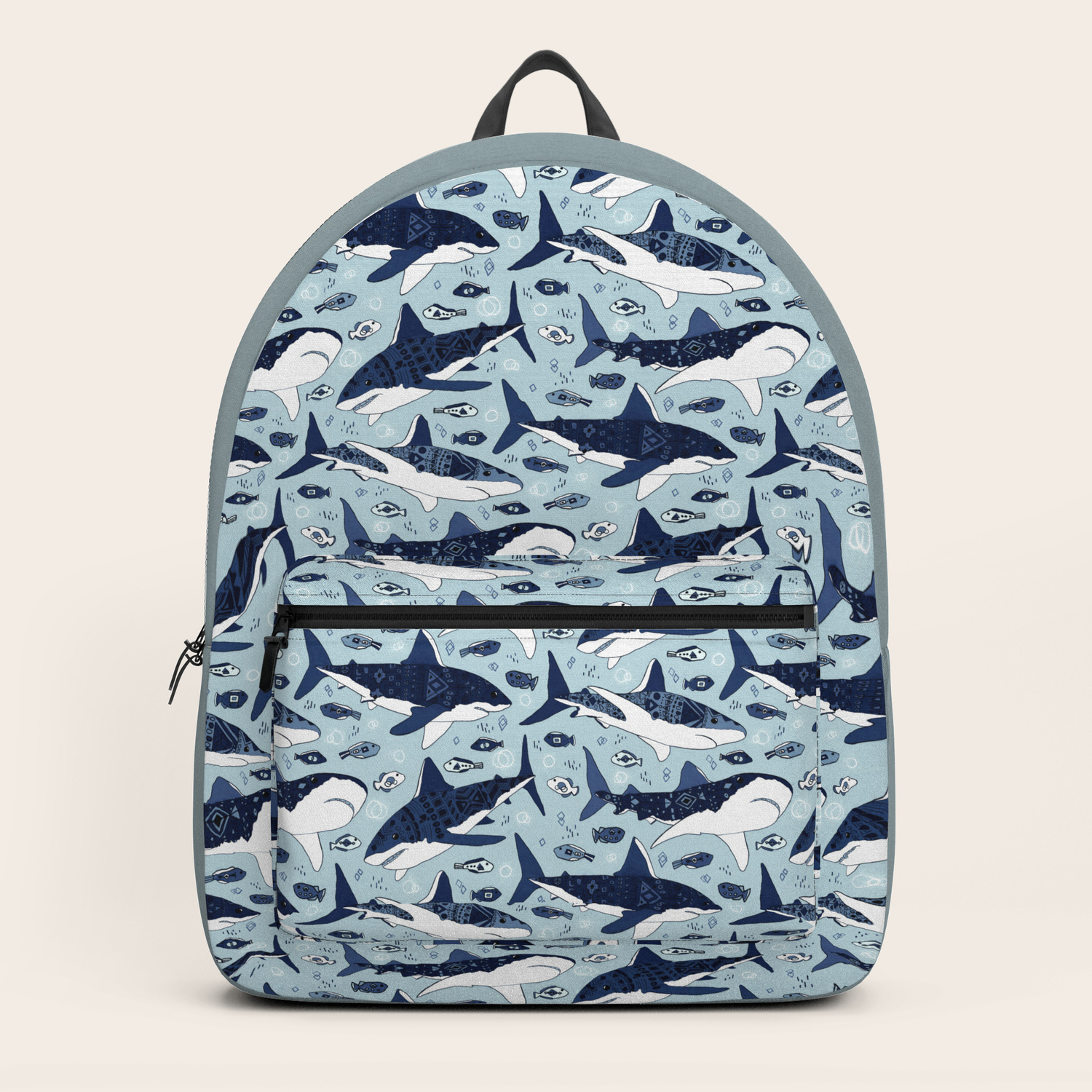 palest blue backpack