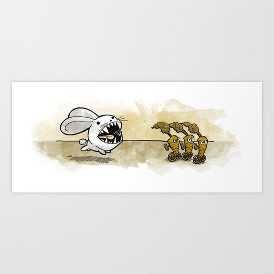 Were-Rabbit Art Print