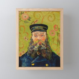 Postman by Vincent Van Gogh Framed Mini Art Print
