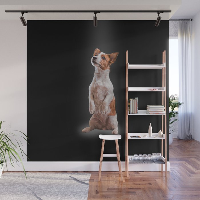 Jack Russell Terrier. Drawing Wall Mural