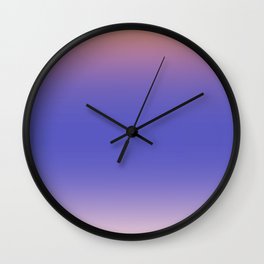 Periwinkle Pantone Gradient Minimal Wall Clock