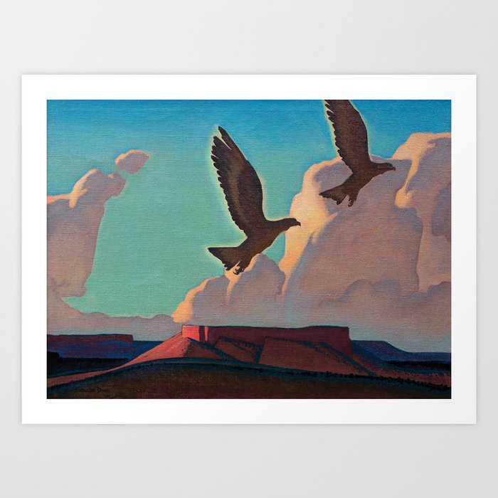 Two Eagles, 1933 by Maynard Dixon Art Print