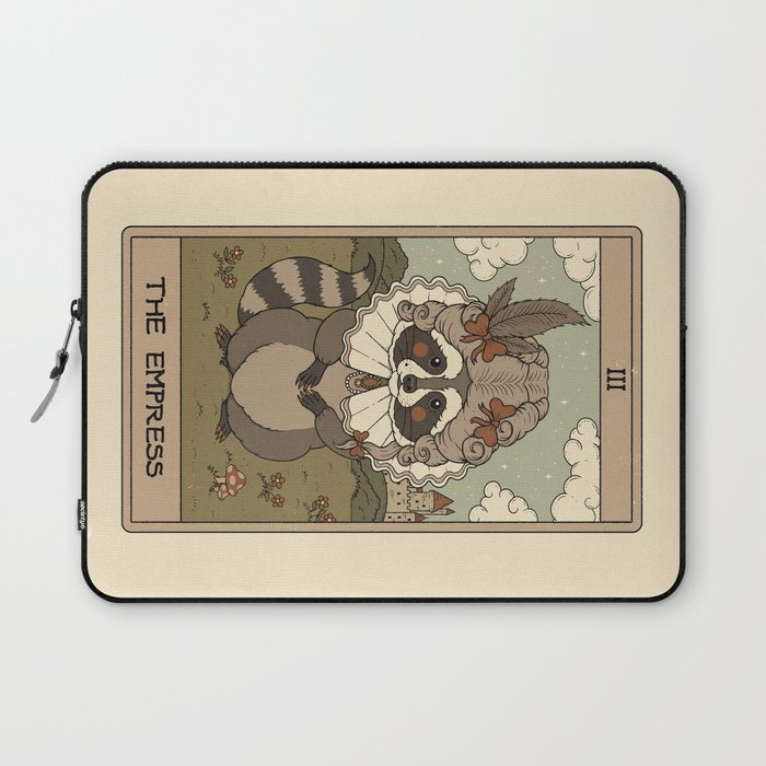 The Empress - Raccoons Tarot Laptop Sleeve