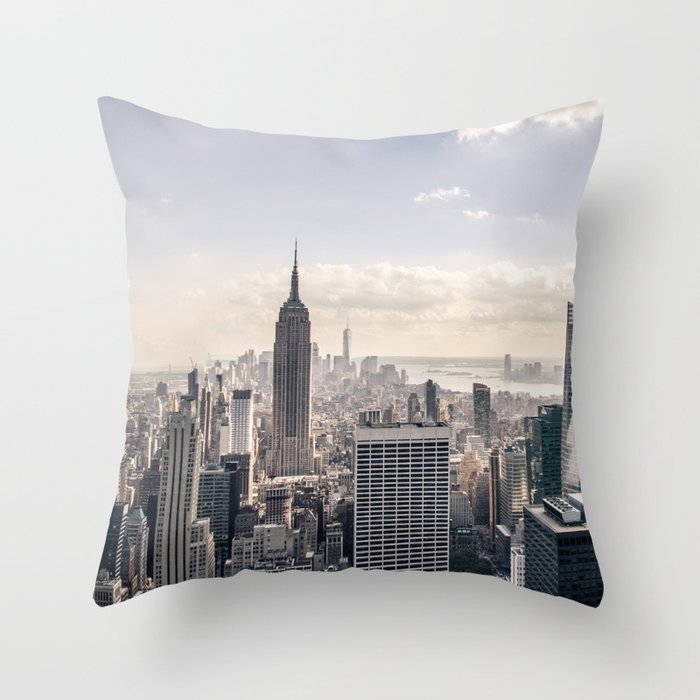 NYC Skyline Throw Pillow