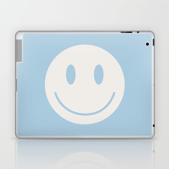 Happy Thoughts Baby Blue Laptop & iPad Skin