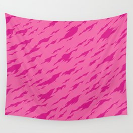 Pink Camouflage pattern. Digital Illustration Background Wall Tapestry