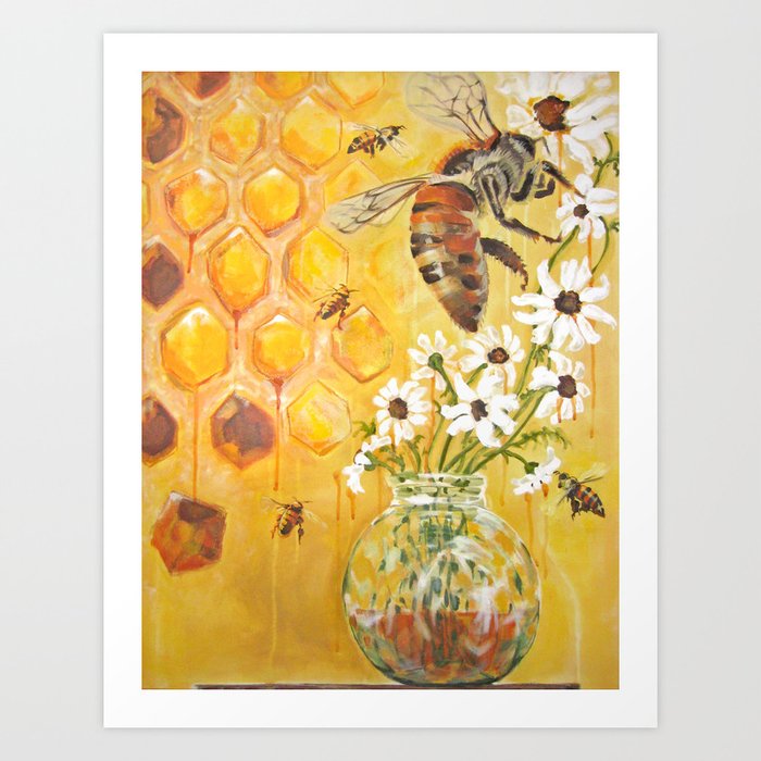 Honeybees Art Print