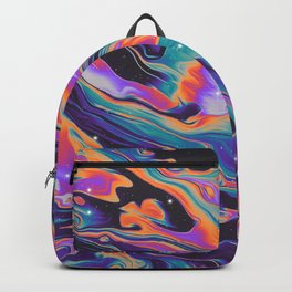 TO EXIST IS TO SURVIVE UNFAIR CHOICES Backpack | Paint, Space, Fire, Vaporwave, Neon, Storm, Rainbow, Iridescent, Rave, Graphicdesign 