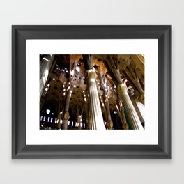  Sagrada Familia, looking up. Barcelona Framed Art Print