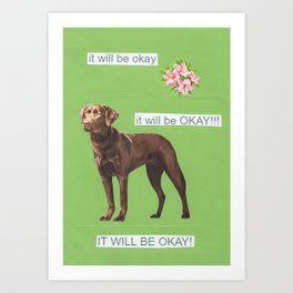 trust dog Art Print