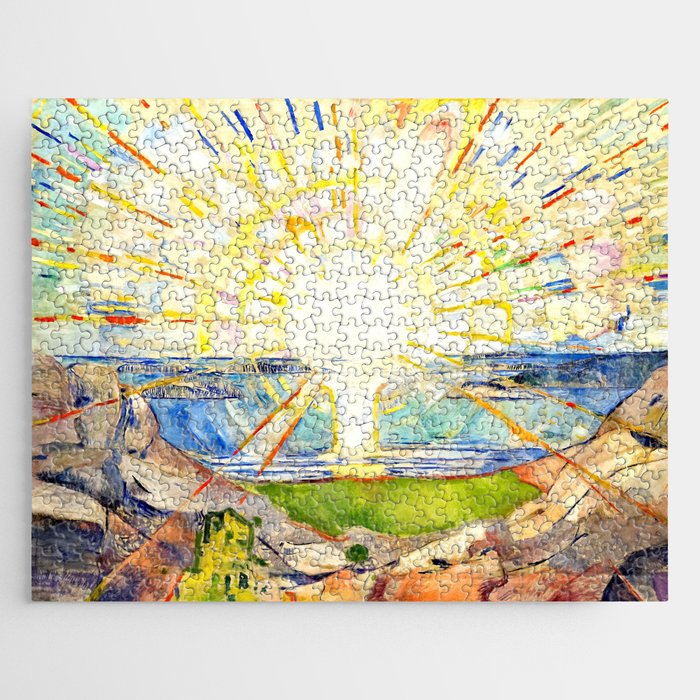 Edvard Munch Sun Jigsaw Puzzle